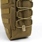 Універсальний тактичний рюкзак 10 літрів, військовий штурмовий рюкзак із щільної тактичної тканини Kiborg Койот - зображення 7