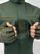 Тактичний військовий костюм Unit ( Кітель + Штани ), Камуфляж: Олива, Розмір: XXXL - зображення 4