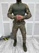 Тактичний військовий костюм Tactical ( Китель + Убакс + Штани ), Камуфляж: Мультикам, Розмір: M - зображення 4