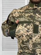 Тактическая военная форма комплект Уставной ( Китель + Штаны ), Камуфляж: Пиксель ВСУ, Размер: XXL - изображение 4