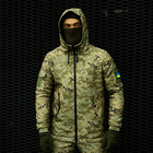 Куртка тактична чоловіча з флісом Softshell Terra Hot зелений піксель XL