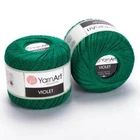 Турецька літня пряжа для в'язання YarnArt YarnArt Violet (віолет) 6334 зелений
