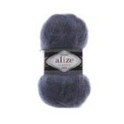 Турецька пряжа для в'язання Alize MOHAIR CLASSIC (Мохер класик) -411 джинс меланж