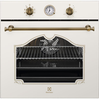 Духова шафа електрична Electrolux Rococo, 72л, A, конвекція, телескопічні напрямні, шампань (EOA5220AOV)