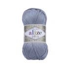 Пряжа для ручного вязания Alize DİVA (Alize дива) 355 серый