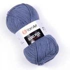 Турецкая пряжа для вязания YarnArt Jeans Plus (джинс плюс) полухлопок толстая пряжа 68 джинс