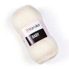 Турецкая пряжа для вязания YarnArt Baby(беби) детский яркий акрил - 502 молочный
