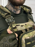 Плитоноска-тактический быстросьемный военный жилет разгрузка North цвет Мультикам - изображение 4