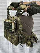 Плитоноска-тактический быстросьемный военный жилет разгрузка North цвет Мультикам - изображение 7