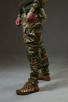 Військові штани Tactic CORD Ріп-стоп, (тактичні штани з наколінниками) мультикам 54 - зображення 6