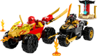 Zestaw klocków LEGO Ninjago Bitwa samochodowo-motocyklowa między Kaiem a Rasem 103 elementy (71789) - obraz 2