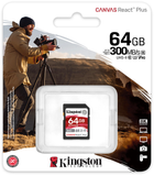 Kingston SDXC 64GB Canvas React Plus Class 10 UHS-II U3 V90 (SDR2/64GB) - obraz 3