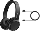 Słuchawki Philips Headpohones Bluetooth TAH4205 Wireless Mic Black (TAH4205BK/00) - obraz 4