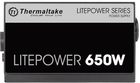 Zasilacz Thermaltake Litepower 650W (PS-LTP-0650NPCNEU-2) - obraz 3