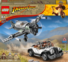 Zestaw klocków LEGO Indiana Jones Pościg myśliwcem 387 elementów (77012)