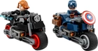 Zestaw klocków LEGO Marvel Motocykle Czarnej Wdowy i Kapitana Ameryki 130 elementów (76260) - obraz 2