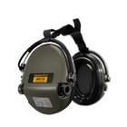 Активні навушники для стрільби MSA Sordin Supreme Pro-X Green із заднім тримачем - зображення 3