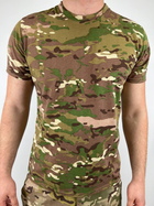 Тактическая футболка коричневий мультикам 1036 M (48р) - изображение 1