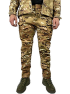Тактичні штани мультикам зимові OTD Softshell Fleece ХL (фактично L) - зображення 1