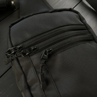 Универсальная сумка тактическая нагрудная, сумка с кобурой из плотной ткани через плечо Черная - изображение 4