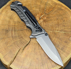 Туристический нож складной для рыбалки и охоты Browning нож с стропорезом и стеклобоем - изображение 6