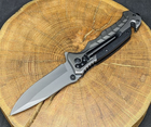 Туристический нож складной для рыбалки и охоты Browning нож с стропорезом и стеклобоем - изображение 7