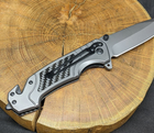 Туристический нож складной для рыбалки и охоты Browning нож с стропорезом и стеклобоем FA68 - изображение 3