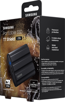 Dysk SSD Samsung Portable T7 Shield 2TB USB 3.2 Type-C Czarny (MU-PE2T0S/EU) - obraz 12