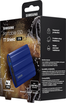 Dysk SSD Samsung Portable Samsung T7 Shield 2TB USB 3.2 Type-C niebieski (MU-PE2T0R/EU) - obraz 12