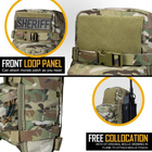 Сумка для тактичного жилета-рюкзака IDOGEAR BG3530 MOLLE 3 л преміум якість армії США Мультикам - зображення 6
