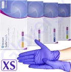Рукавиці нітрилові Medicom Advanced розмір XS фіолетові 100 шт - зображення 1