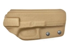 Кобура поясная Glock 17, 22, 31 с клипсой кайдекс, койот - изображение 3
