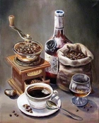 Алмазная мозаика Кофе с коньяком 40x50см DM-164