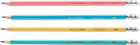 Набір олівців графітових Buromax Pastel HB з гумкою асорті 20 шт. (BM.8526-20)