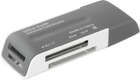 Czytnik kart USB Defender Ultra Swift USB 2.0 4USB Black-sir (83260)(83260) - obraz 2