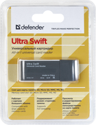Czytnik kart USB Defender Ultra Swift USB 2.0 4USB Black-sir (83260)(83260) - obraz 3