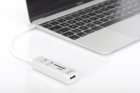 USB-хаб Digitus USB 2.0 (AF/Type-C) OTG (кардридер + USBx2) White (DA-70243) - зображення 3