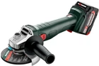 Кутова акумуляторна шліфувальна машина Metabo W 18 7-125 ASC55 MBox 2 x 4 А*год (602371510)