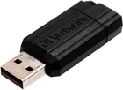 Pendrive VERBATIM PinStripe USB 16 GB Czarny (49063) - obraz 1