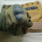 Перчатки тактические без пальцев оливковые размер XL - изображение 2