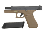 Пістолет Glock 18C Gen4. WE Metal Tan Green Gas - изображение 14