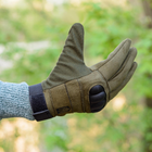 Тактичні рукавички довгопалі (закриті, з пальцями) з гербом какі М - зображення 9