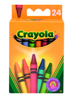 Воскові крейдяні палички Crayola різнобарвні стандартні 24 шт (0024) (5010065000247) - зображення 1