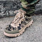 Тактичні літні кросівки мультикам, размер 40 (26,5 см) армійське взуття, кросівки для військових ЗСУ - зображення 6