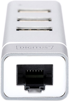 Adapter Digitus USB Type-C - 3xUSB + Fast Ethernet (DA-70253) - obraz 3