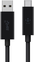 Кабель Belkin USB 3.1 USB-A to USB-C 1 м (F2CU029bt1M-BLK) - зображення 1