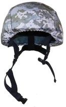 Баллистический армейский шлем пехотный, военная пуленепробиваемая армейская каска универсальная, с защитой ушей, класс уровня NIJ IIIA (отечественный класс 1-А), с чехлом на каску - изображение 3