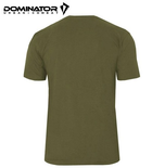 Чоловіча футболка Dominator XL Олива (Alop) зі 100% бавовни без бічних швів з круглим горлом короткими рукавами для полювання риболовлі активного відпочинку - зображення 3