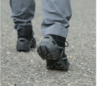 Тактичні водостійкі шкіряні бойові черевики 43 розмір Чорний (Alop) - изображение 10