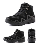 Тактичні водостійкі шкіряні бойові черевики 44 розмір Чорний (Alop) - зображення 2